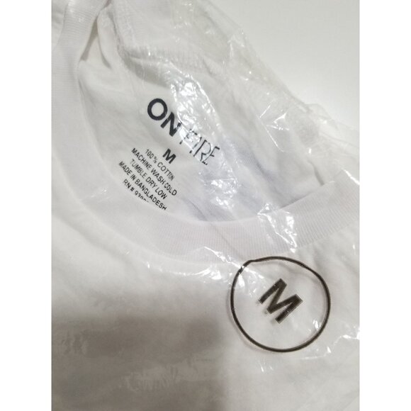 ON FIRE Positive Vibes Only Sequin Knot Front Crop Top In White - Size Medium - Picture 4 of 5